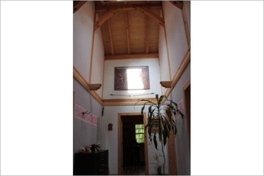 Wohnblockhaus, Blockbalken 240 mm